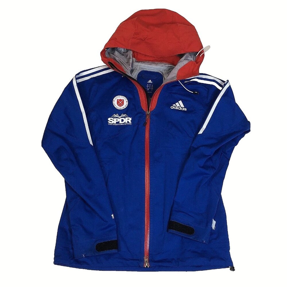 USA Biathlon Womens Adidas Gore-Tex Hooded Waterproof Jacket Size Small SPDR